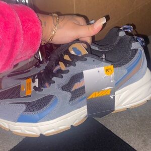 Avia Black and Blue Athletic Shoes